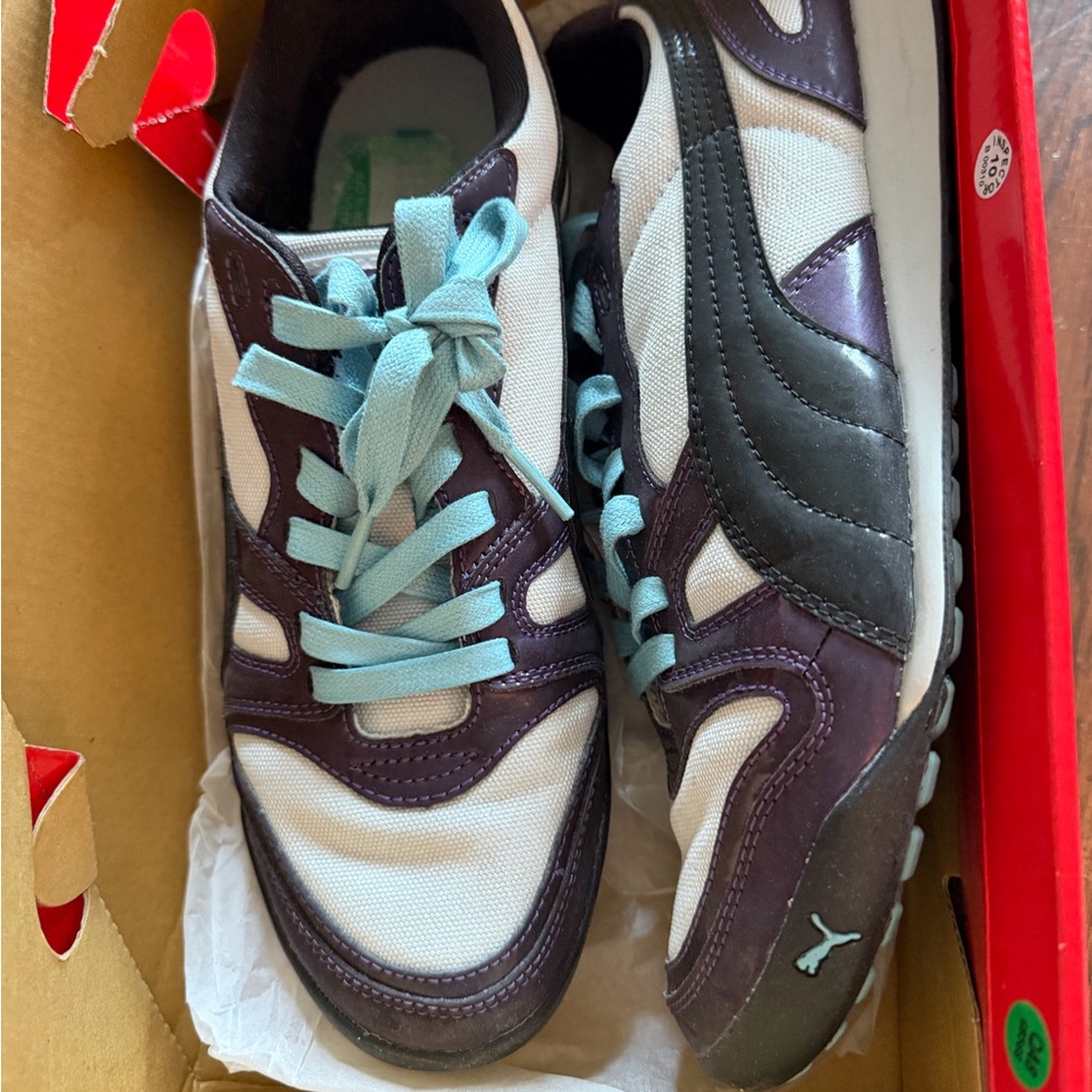 Puma Athletic Shoes in Purple and White